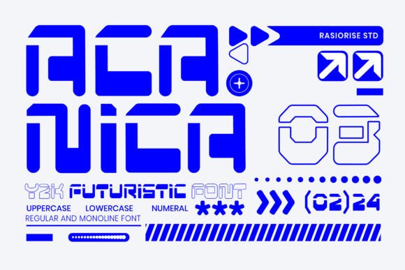 Acanica: Your Futuristic Y2K Display Typeface