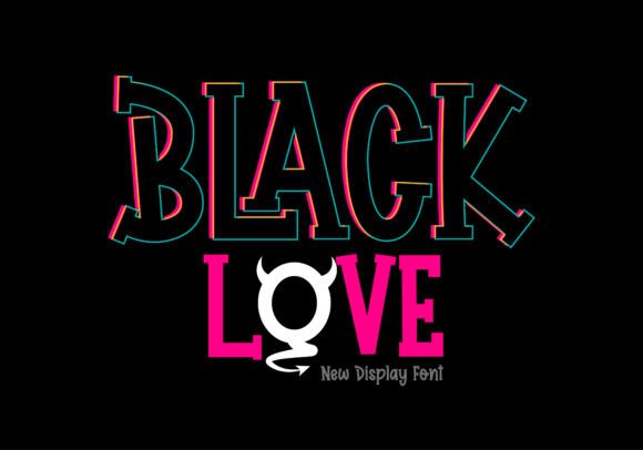 Black Love: A Playful Display Font for Creative Projects