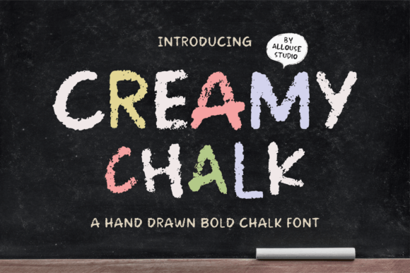 Creamy Chalk: A Fun & Fresh Display Typeface