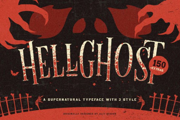 Discover Hellghost: Your Spooky Halloween Display Font