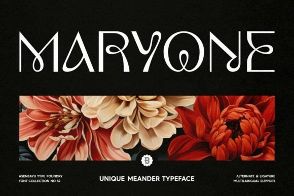 Discovering Maryone: A Fluid Art Nouveau Display Font