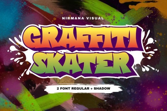 Graffiti Skater: Bold Typography for Urban Design