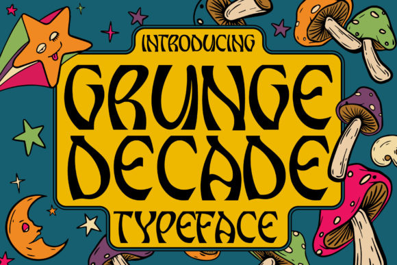 Grunge Decade: Bold Display Font for Impactful Designs