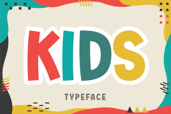 Kids: A Vibrant Display Font for Playful Design Projects