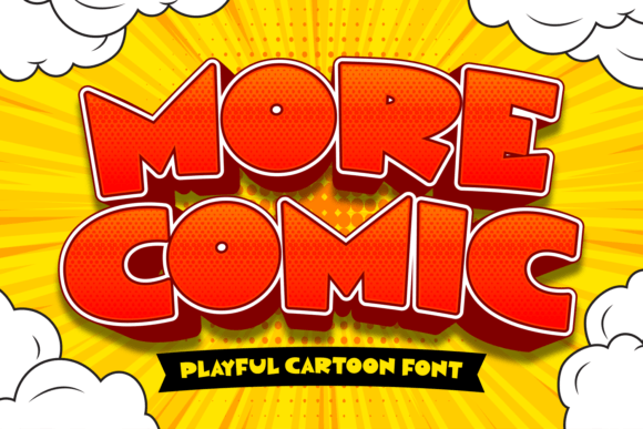 More Comic: Your Playful Display Font for Fun Projects