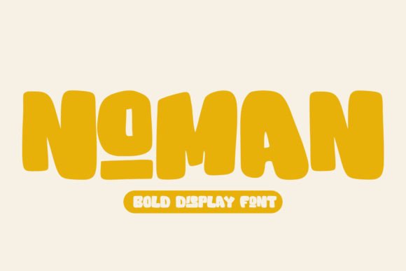 Noman: A Bold Retro Display Typeface for Creative Projects