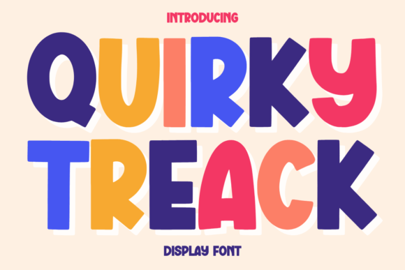 Quirky Treack: A Fun Display Font for Creative Projects