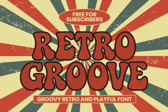 Retro Groove: A Bold Typeface for Vintage Vibes