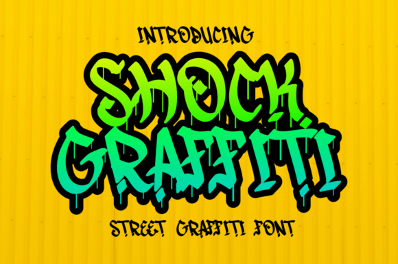 Shock Graffiti: Bold Urban Typography for Modern Designs