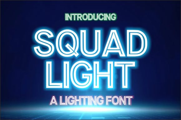 Squad Light: A Bold Display Font for Modern Design