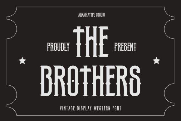 The Brothers: A Bold Display Font for Modern Design