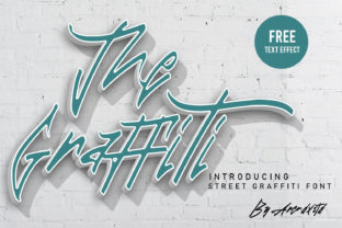 The Graffiti: A Fun, Brush-Pen Display Typeface