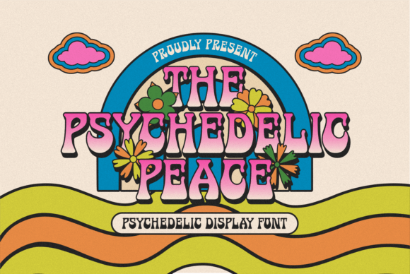 The Psychedelic Peace: Groovy Retro Font